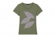 Päälä T-shirt Leafy - Mid Heather kaki