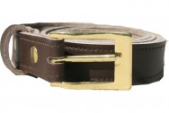 Ethical Wares Style H - Lorica Riem - Brown, Skinny met Bronzen Gesp