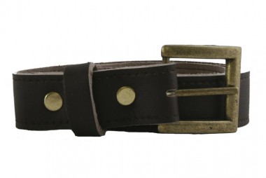 Ethical Wares Style D - Lorica Riem -  bruin, Koperkleurige gesp