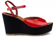 Eco Vegan Shoes Victoria - Wedge - Red