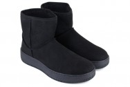 Vegetarian Shoes Snugge Boot Dream Low - Black