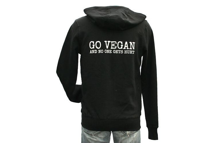 vegan zip up hoodie